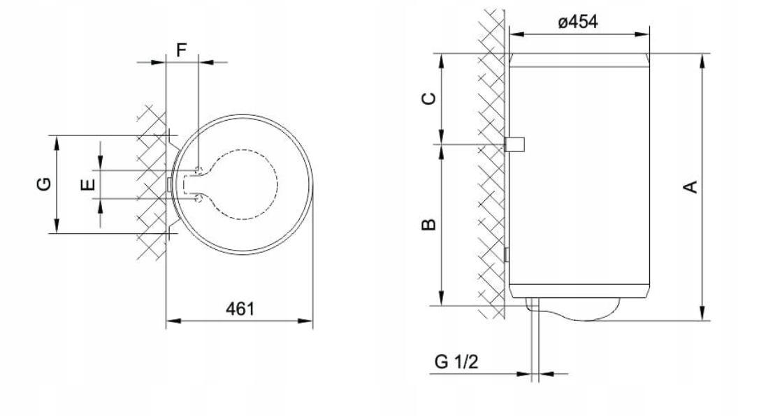 Elektryczny ogrzewacz wody TGR 150 N CLASSIC II