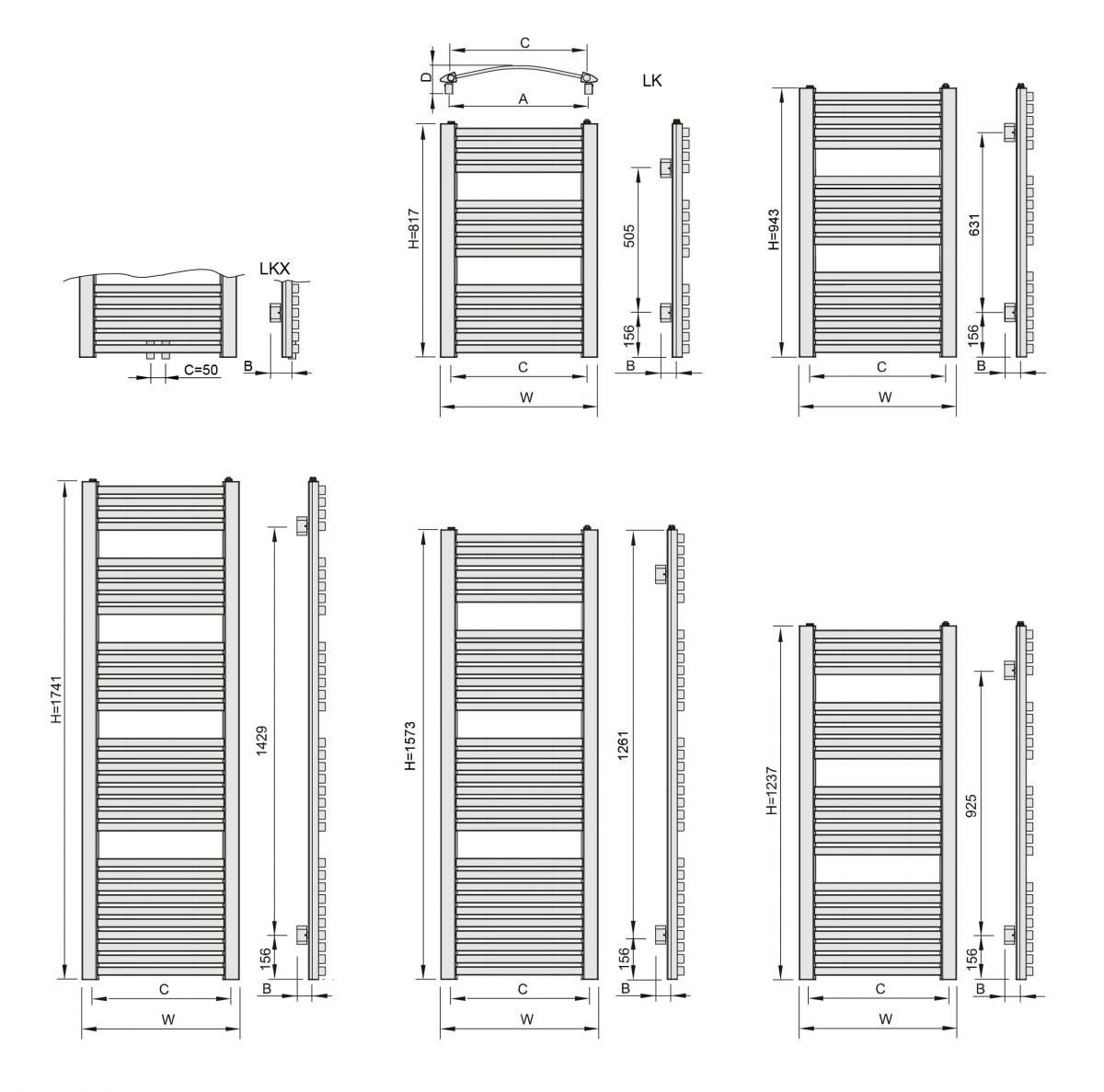 Grzejnik ENIX Loko-LK 817x550 łazienkowy WYSYŁKA 48h