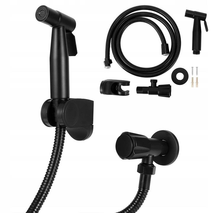 INVENA BATERIA BIDETOWA PODTYNK OKRĄGŁA, CZARNY