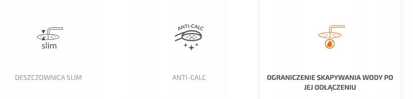 INVENA DESZCZOWNICA OKRĄGŁA MUSTA, CZARNA