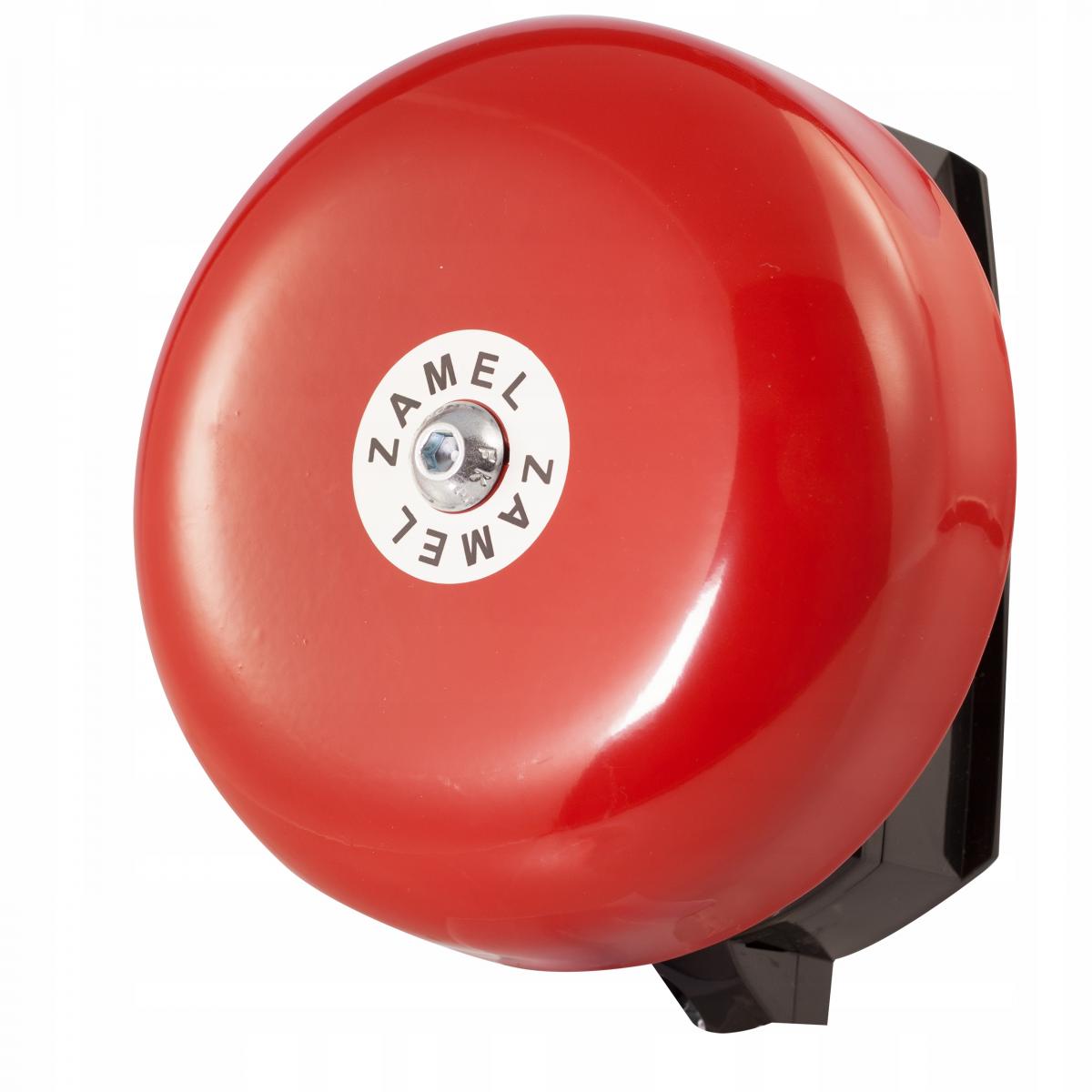 Dzwonek szkolno-alarmowy mały, elektromechaniczny, DNS-212M 230V, czerwony