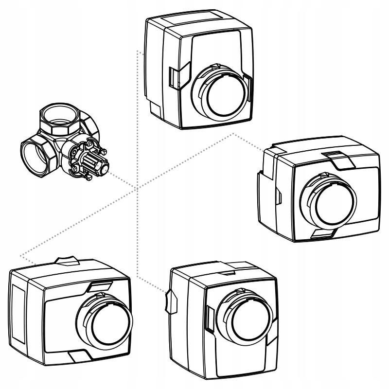 AFRISO Siłownik elektryczny ARM 703 ProClick 2-punktowy 230 V AC 12 s