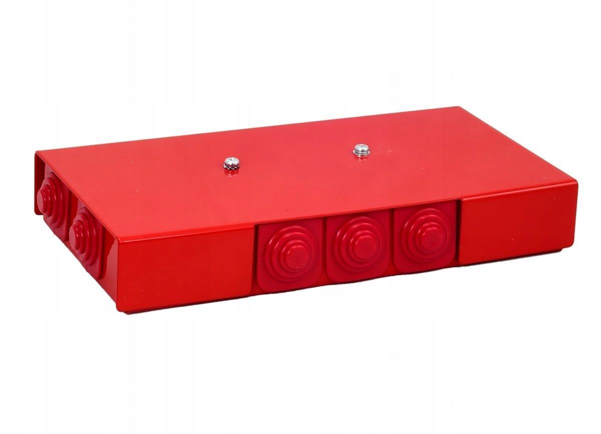 Puszka przeciwpożarowa, prostokątna, E90, przelotowa 3x3x4mm2, 197x103x30 m