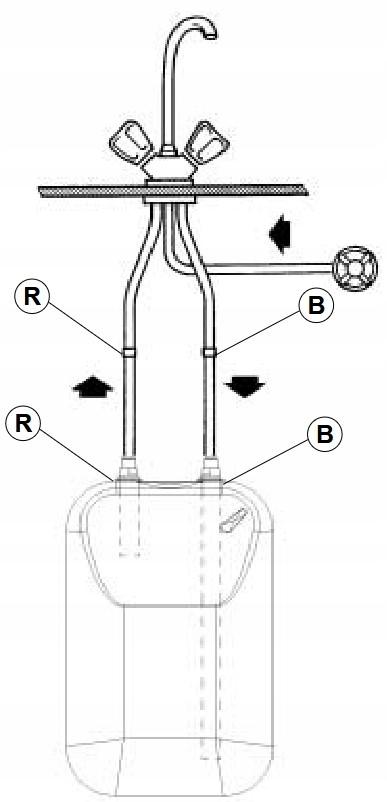 Podgrzewacz elektr. poj bezciśnien podumywalkowy 5l 2 kW z baterią ARISTON