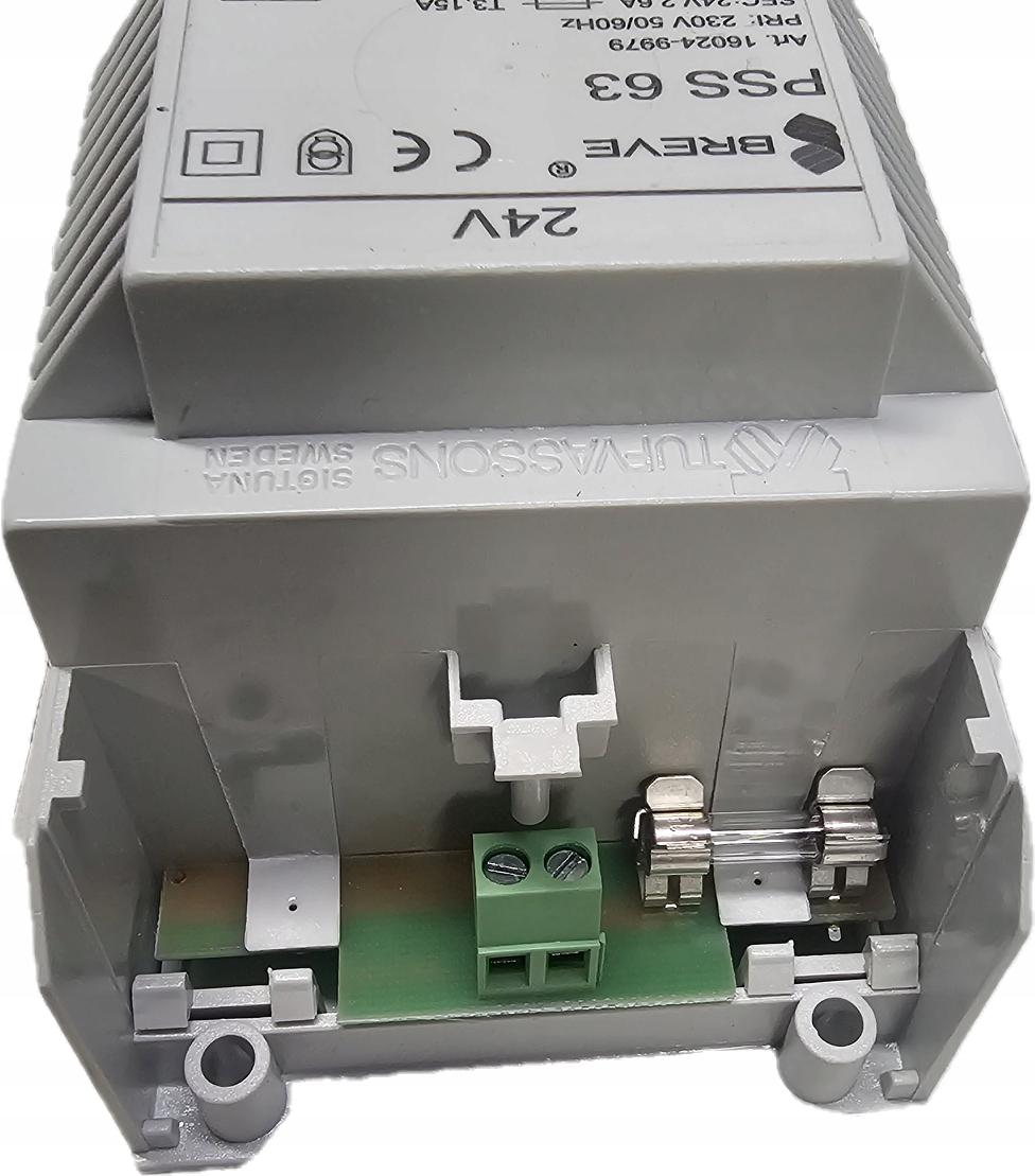 Transformator jednofazowy PSS 63 230/24V IP30 na szynę DIN TH-35 w obudowie