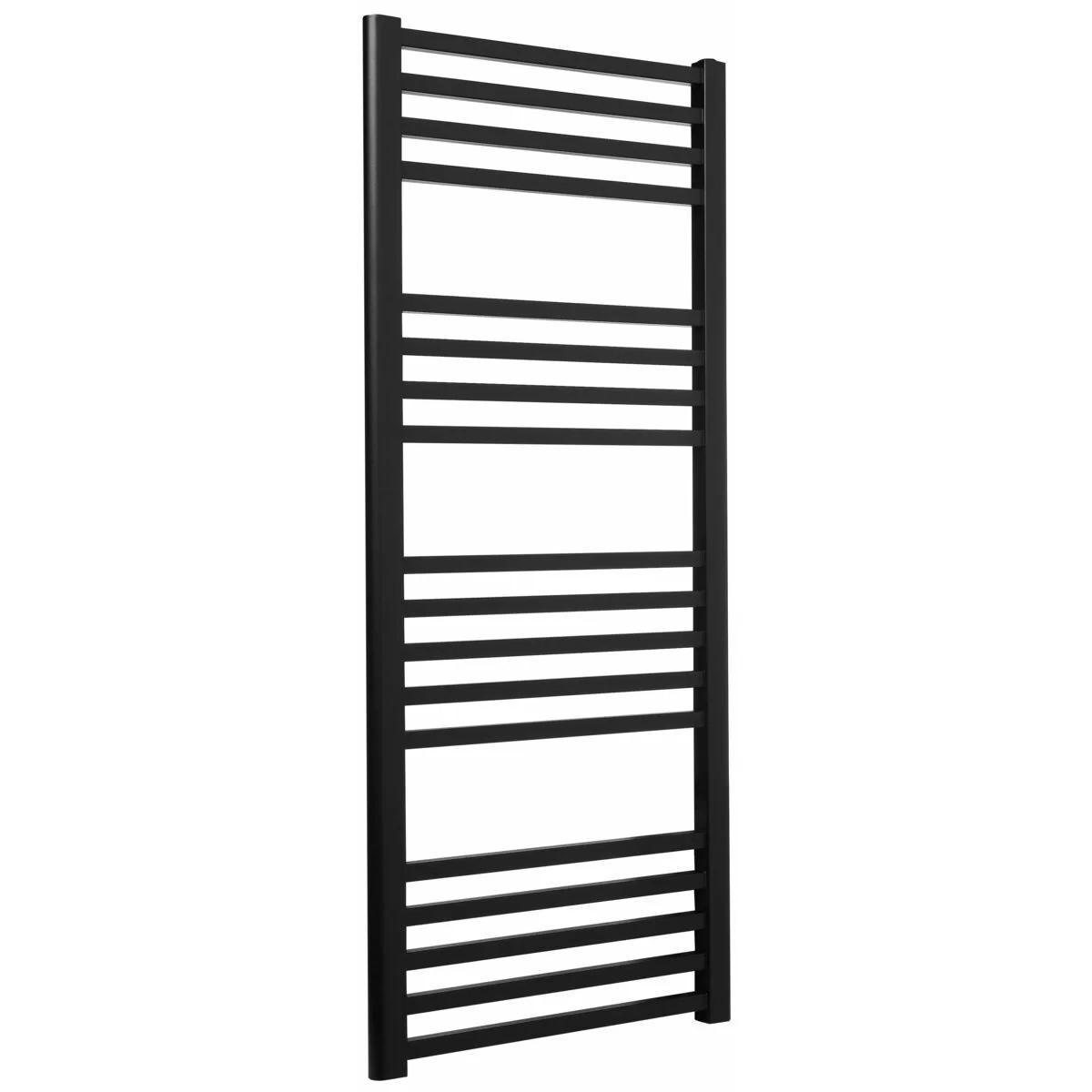 Polski grzejnik łazienkowy LUXRAD MAX 120x50 podł. dolne CZARNY 48h