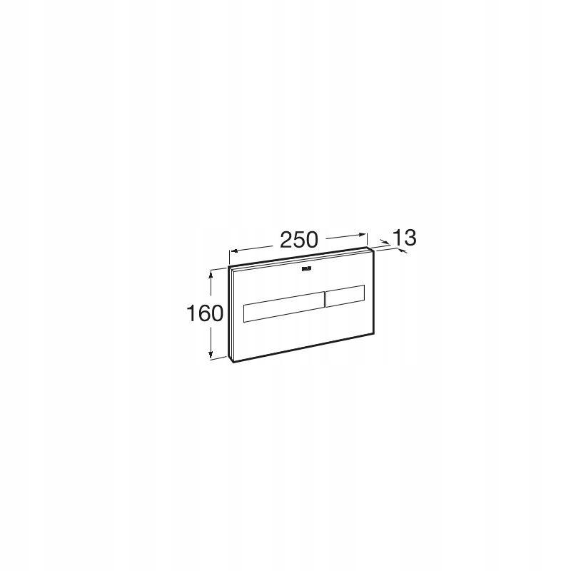 Przycisk spłukujący ROCA PL7 2-funkc do syst DUPLO ONE czarny