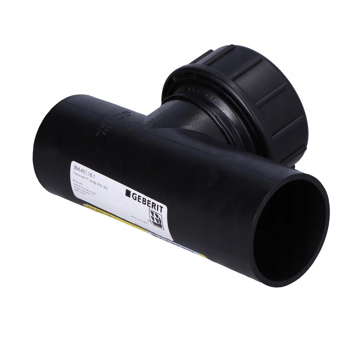 GEBERIT Czyszczak PE prosty 90st. d63