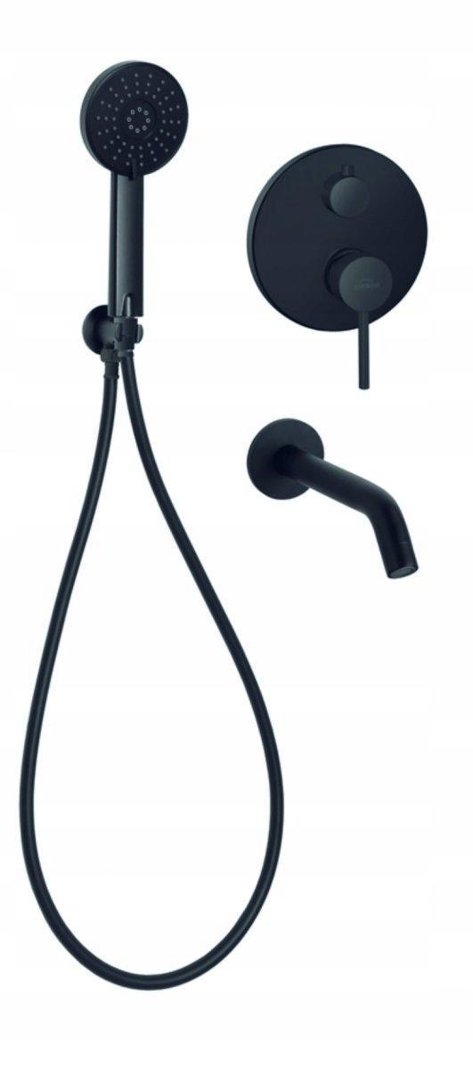 INVENA ZESTAW WANNOWY PODTYN Z BATERIĄ PODTYNKOWĄ 2-FUNKCYJNĄ DAFNI CZAR