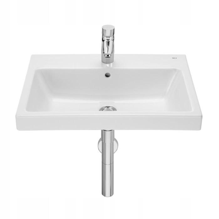 Umywalka ścienna GAP 60x46cm, z/otw., z/przel. Biały ROCA