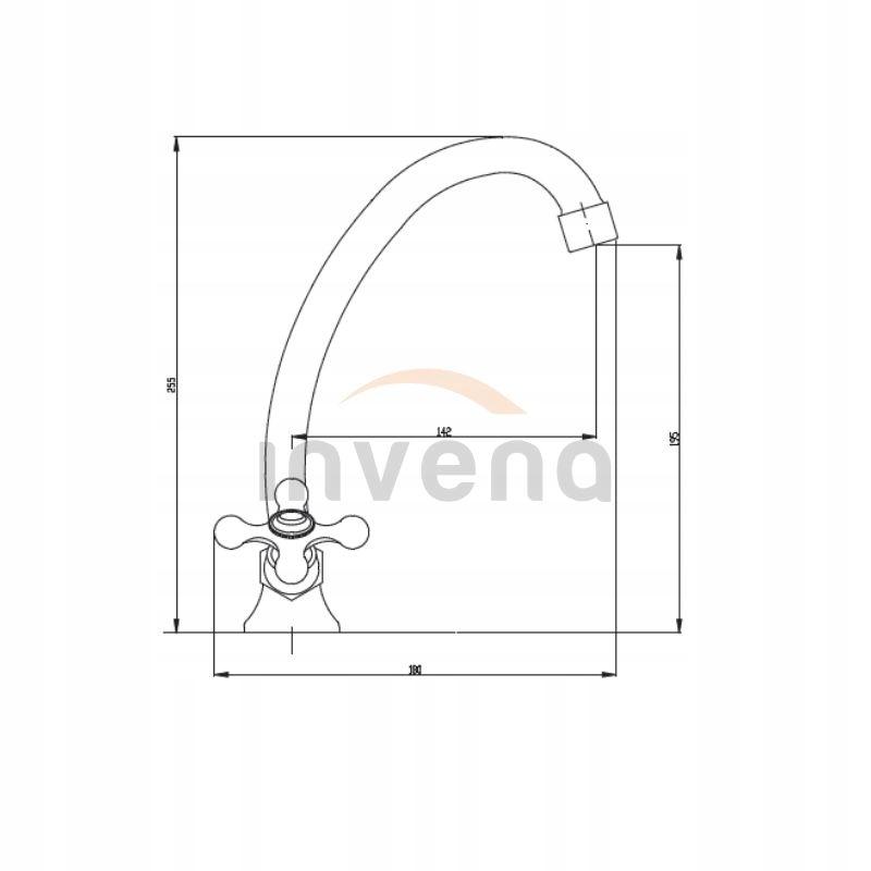 INVENA BATERIA STOJĄCA ROMA,WYL.150,PODŁ.3/8