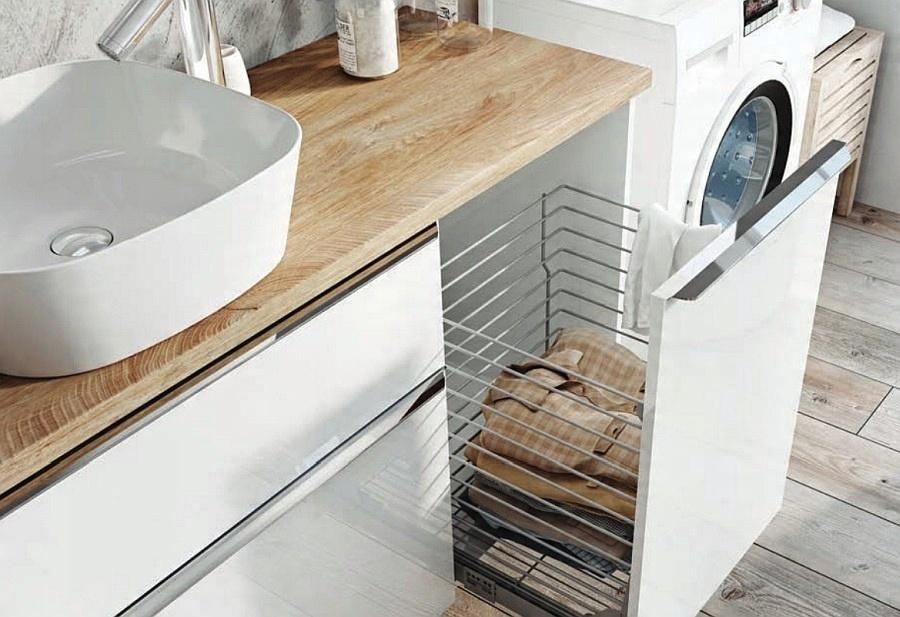 Komoda LOFTY 50x49cm Wisząca Cargo White ELITA