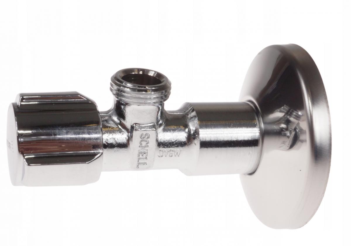 Zawór kątowy regulacyjny Comfort 1/2x3/8 bez nakrętki, chrom
