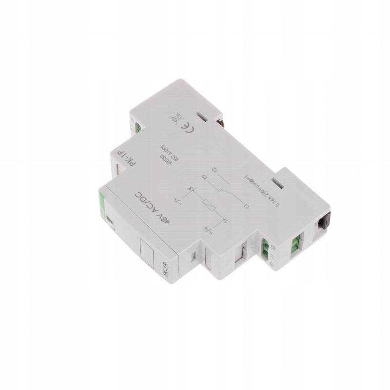Przekaźnik elektromagnetyczny PK-1P 48 V Un=48V AC/DC Io<16A montaż na szyn