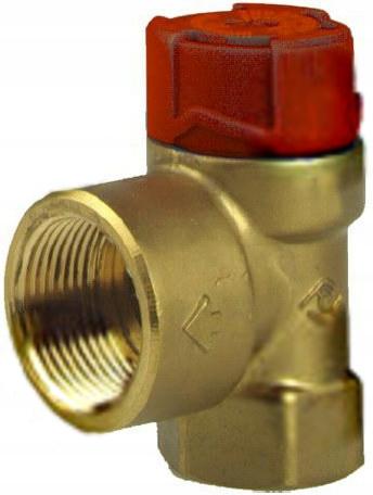 AFRISO Zawór bezpieczeństwa MS 1/2 cala x 3/4 cala 1,5 bar do C.O.