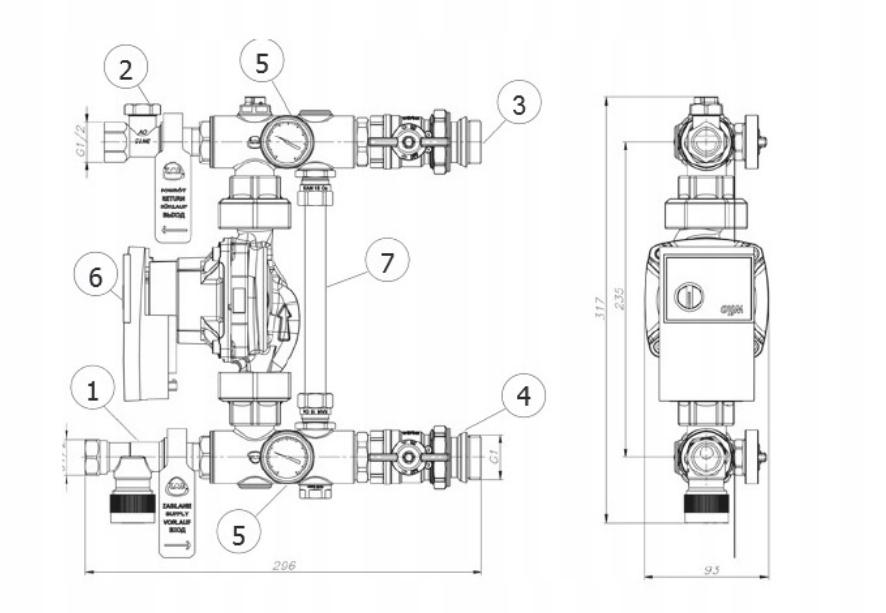 Kan-Therm Grupa pompowa z pompą elektroniczną 48h