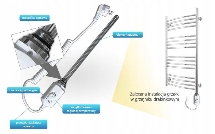Grzałka łazienkowa elektryczna Volux 300W 48h
