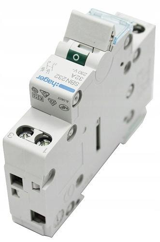 HAGER Rozłącznik izolacyjny modułowy 2P 25A 230V