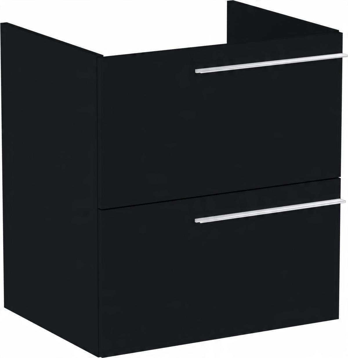 Szafka podumyw ELLA 59x45cm Wisząca 2S (do kompletacji z blatem) Czarny Mat