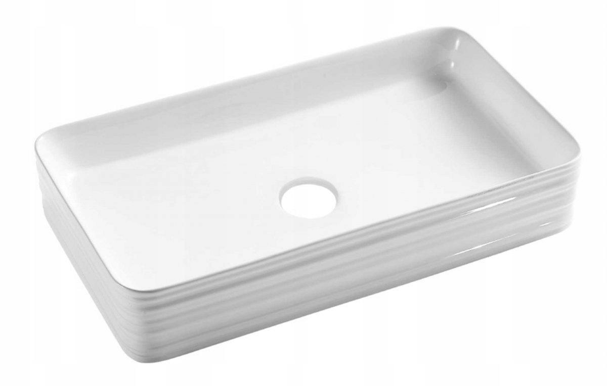 INVENA UMYWALKA NABLATOWA AKTE INVENA TREND, 66 CM, PROSTOKĄTNA