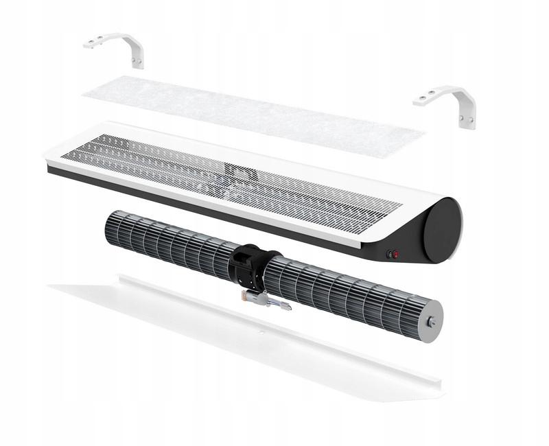 Flowair wsporniki montażowe kurtyn SLIM 2szt 48h