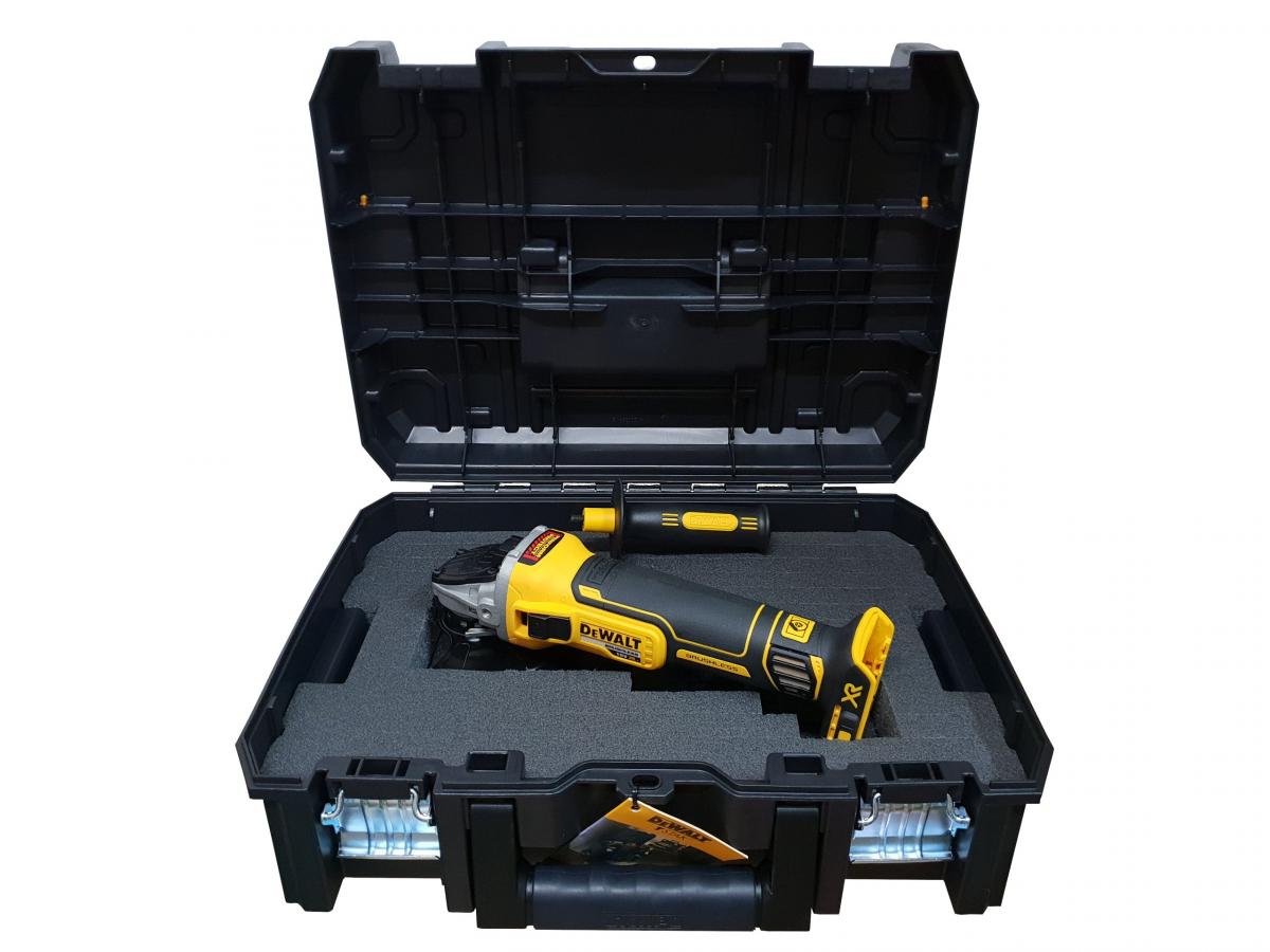 DEWALT szlifierka bezszczotkowa z 2 aku ładow. 48h