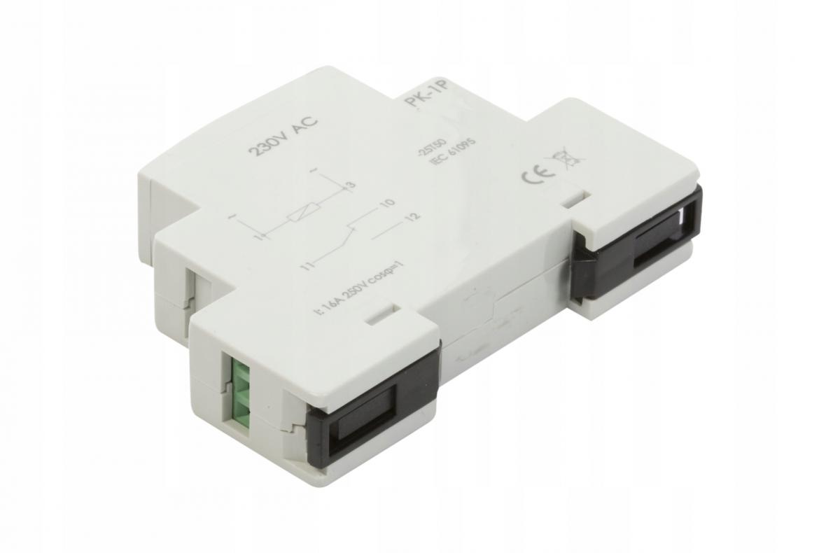 F&F Przekaźnik elektromagnetyczny PK-1P 230V AC, styk: 1P I=16A, 1 moduł