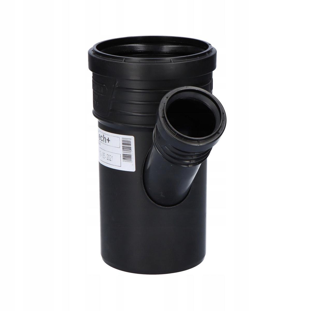 Czwórnik prosty 110x50x50/45°, SITECH+ czarny