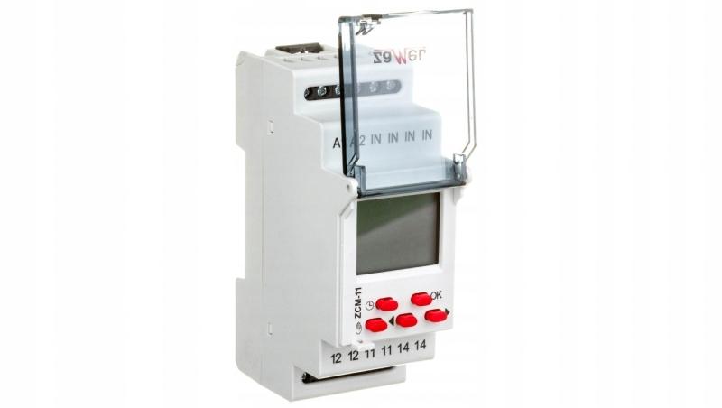 ZAMEL Programator czasowy 1-KAN. tygodniowy 230V AC TYP: ZCM-11