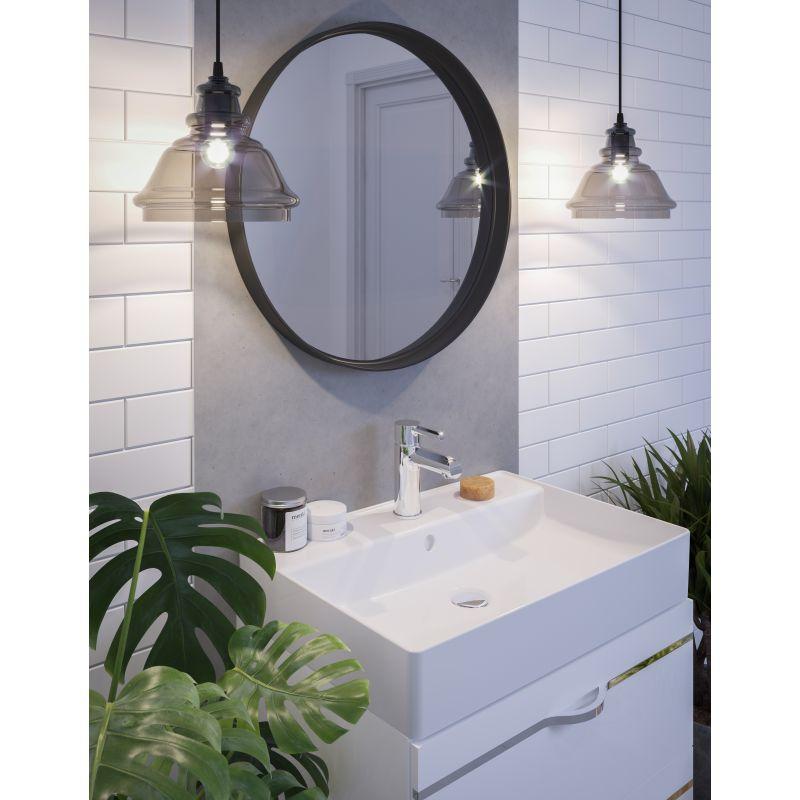 Bateria umywalkowa stojąca ARMATURA KRAKÓW ANGELIT mosiężna biała-chrom