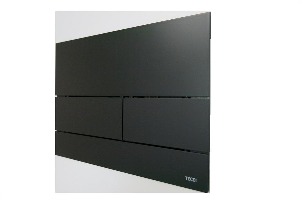 Przycisk spłukujący TECE square II podwójny do WC z metalu czarny mat