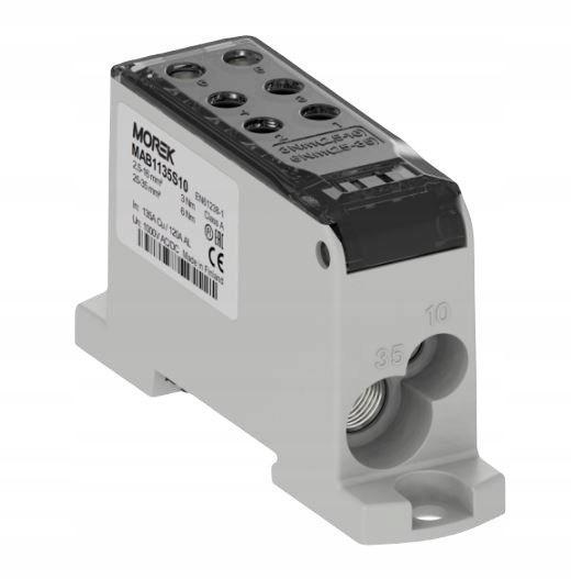 Blok dystrybucyjny rozdzielczy OJL135A czarny we. Al/Cu 1x10/1x35 wyj. Cu 2