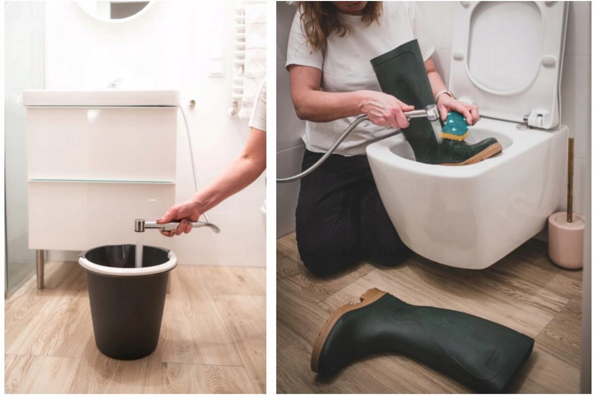 Bateria natryskowa podtynkowa Hansgrohe Logis srebrny