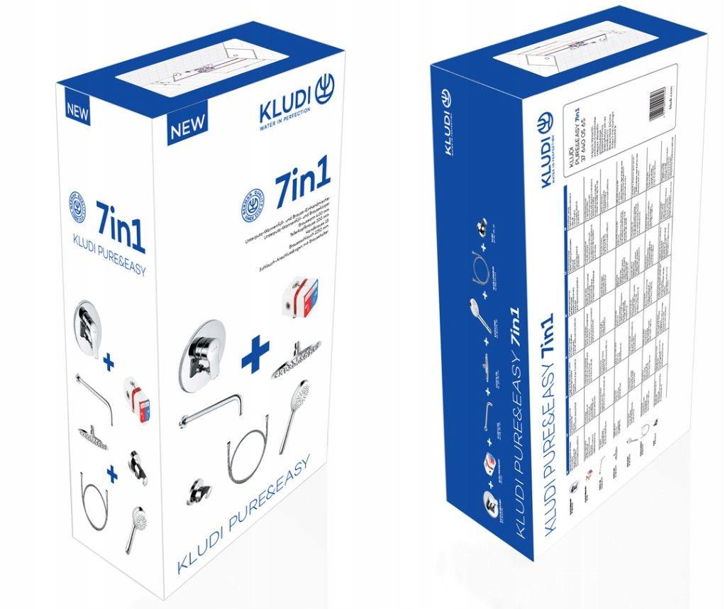 Zestaw łazienkowy KLUDI PURE&EASY 7w1 chrom