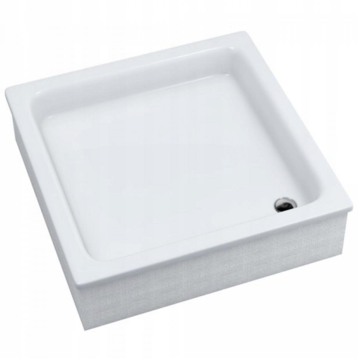 Brodzik akryl STABILSOUND kwadratowy 90x90x26 cm SCHEDPOL GRAWELLO