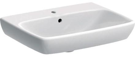 Umywalka Selnova Square B60 cm, H18 cm, T46 cm, z przelewem, z otworem na b