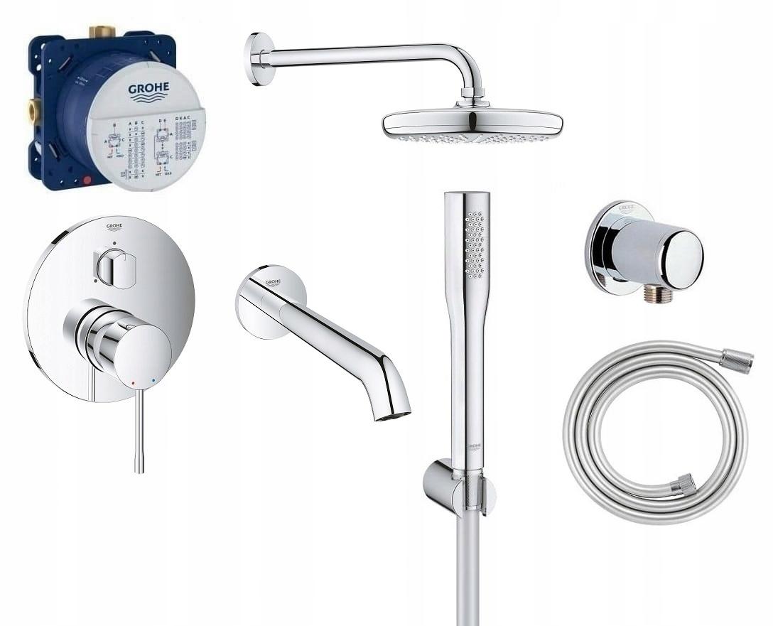 GROHE Bateria Essence jednouchwytowa do obsługi trzech wyjść wody, chrom