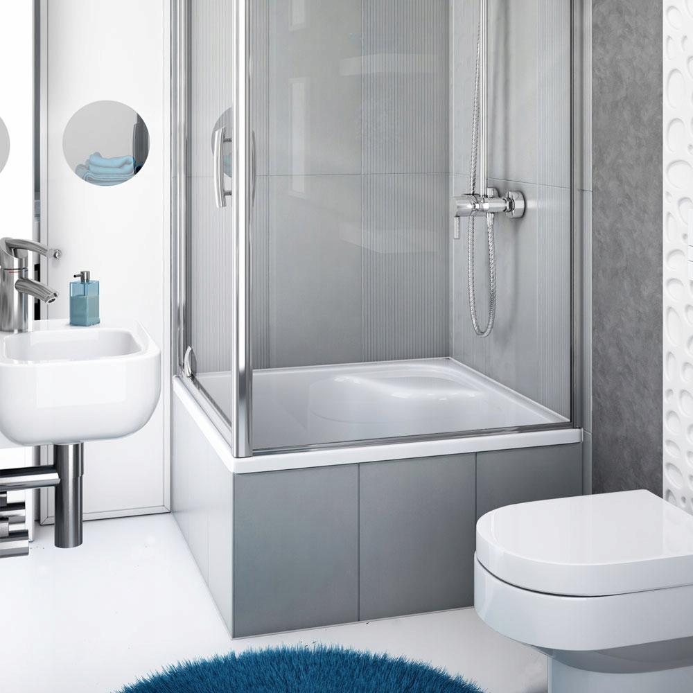 SCHEDPOL Brodzik akrylowy Doris Standard Plus 80x80x28 cm kwadratowy