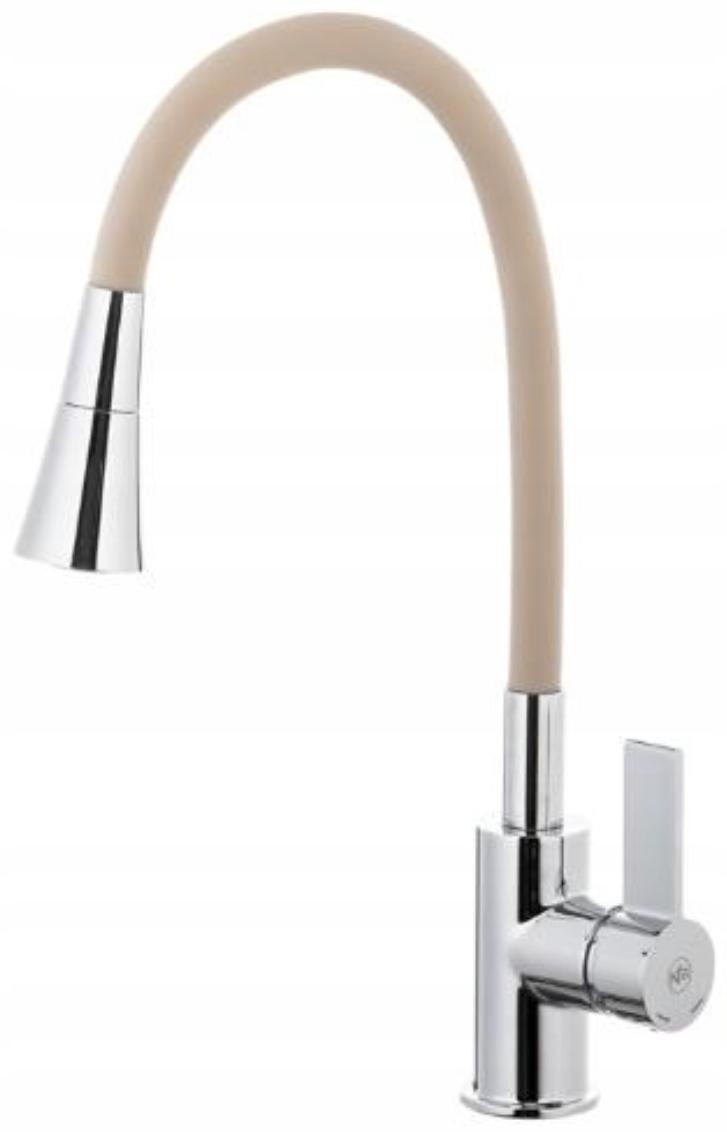 Bateria kuchenna stojąca z szarą wylewką ARMATURA KRAKÓW RUMBA DUO