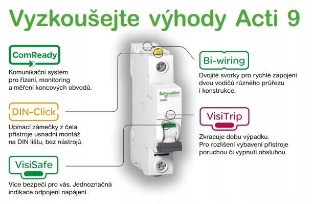 SCHNEIDER ELECTRIC Wyłącznik nadprądowy iC60H-B25-1 B 25A 1-biegunowy