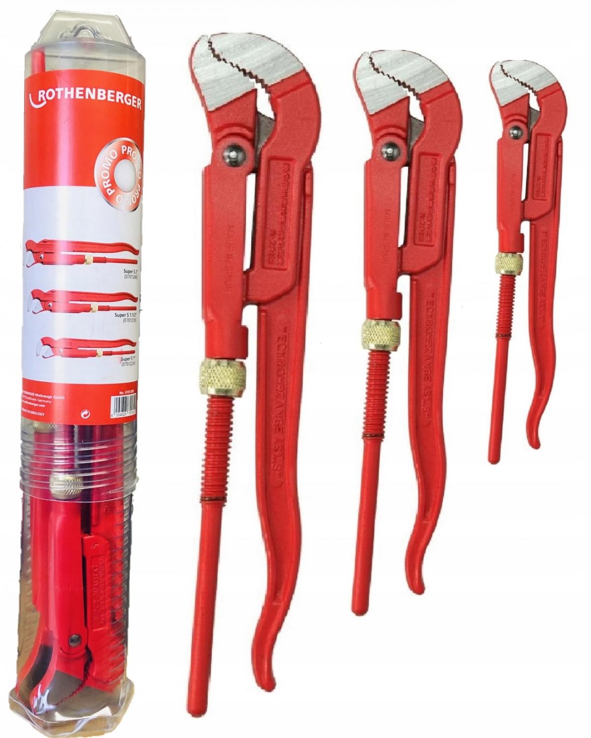 ROTHENBERGER Zestaw kluczy szwedzkich 1, 1 1/2, 2 ROTHENBERG