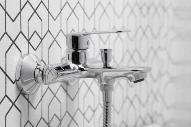 Bateria wannowa ścienna ARMATURA KRAKÓW AMAZONIT 2-otw mosiężna chrom