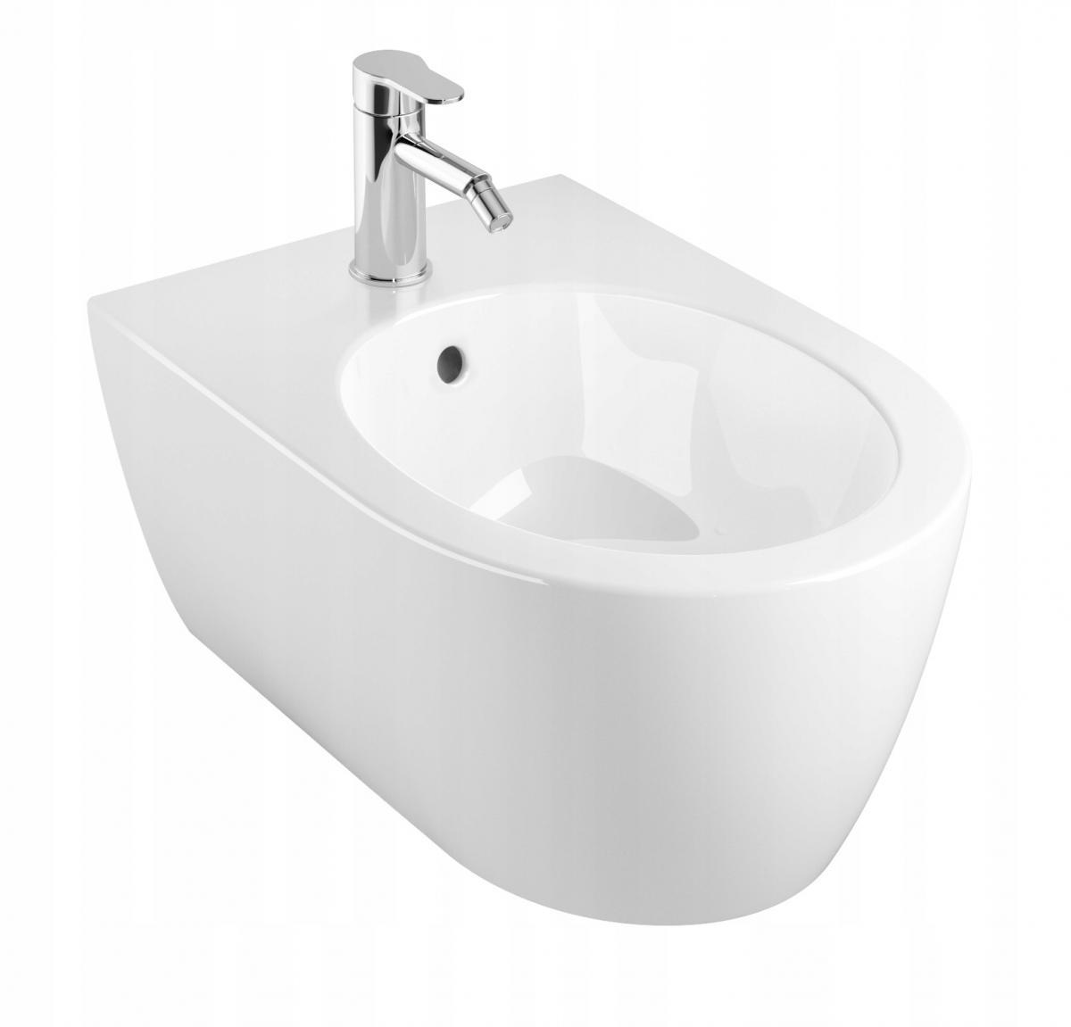 GEBERIT Bidet wiszący iCon ukryte mocowania 53 cm z przelewem