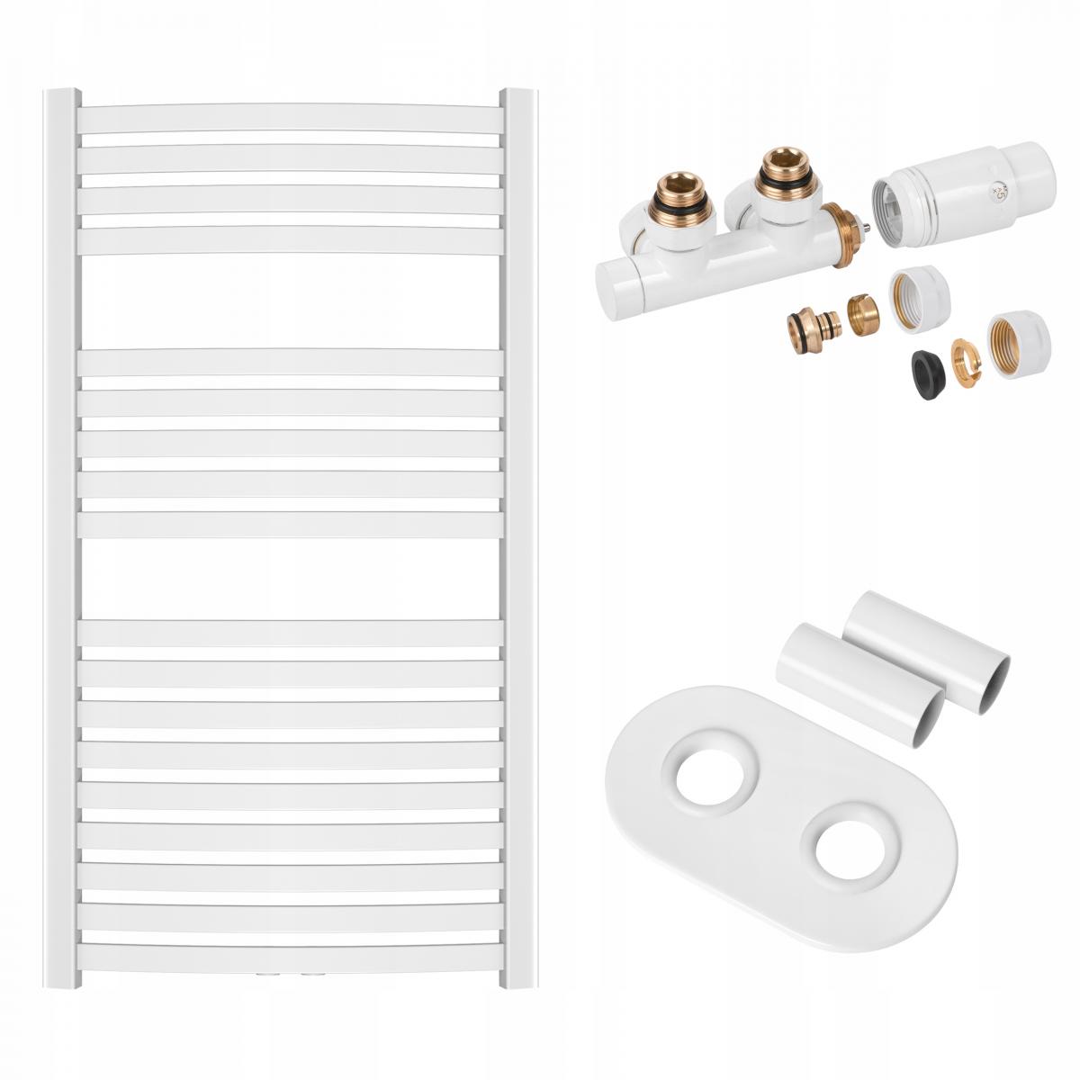 INVENA GRZEJNIK ŁAZ. 540X1000 + KPL. DUOPLEX + MASKOWNICA PODW. - BIAŁY