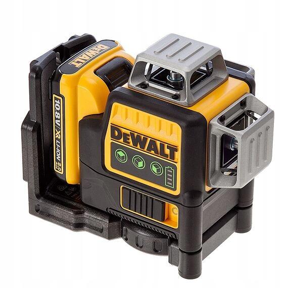 DeWalt 12V XR Krzyżowy zielony laser liniowy 3 X 360 - 1 X 2Ah