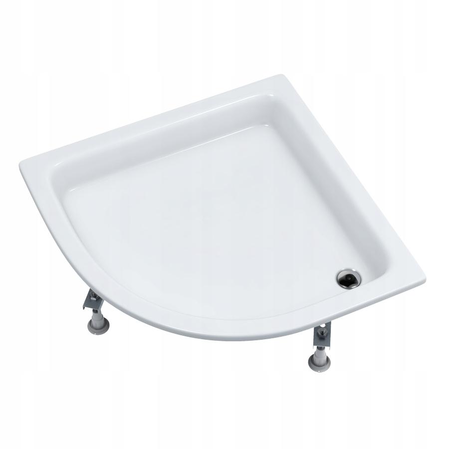 SCHEDPOL Brodzik akrylowy Zefir Standard Plus 80x80x26 cm R55 półokrągły