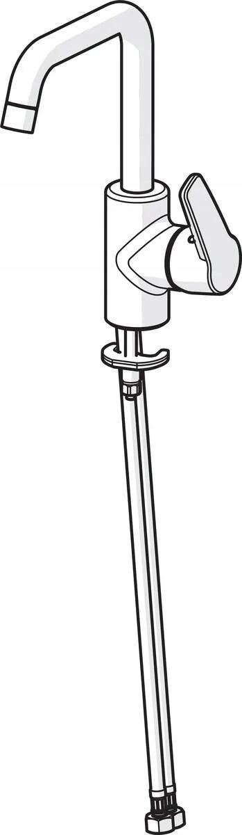 ORAS Bateria umywalkowa Saga z wysoką obrotową wylewką bez zaw spustowego