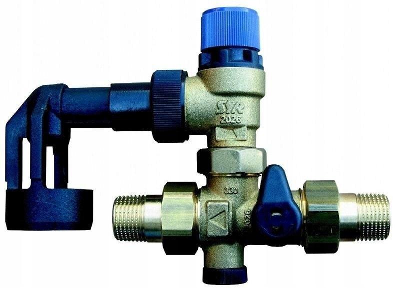 Zespół bezpieczeństwa SYROBLOC 330 prosty DN15, 6 bar do zamkn podgrzewaczy