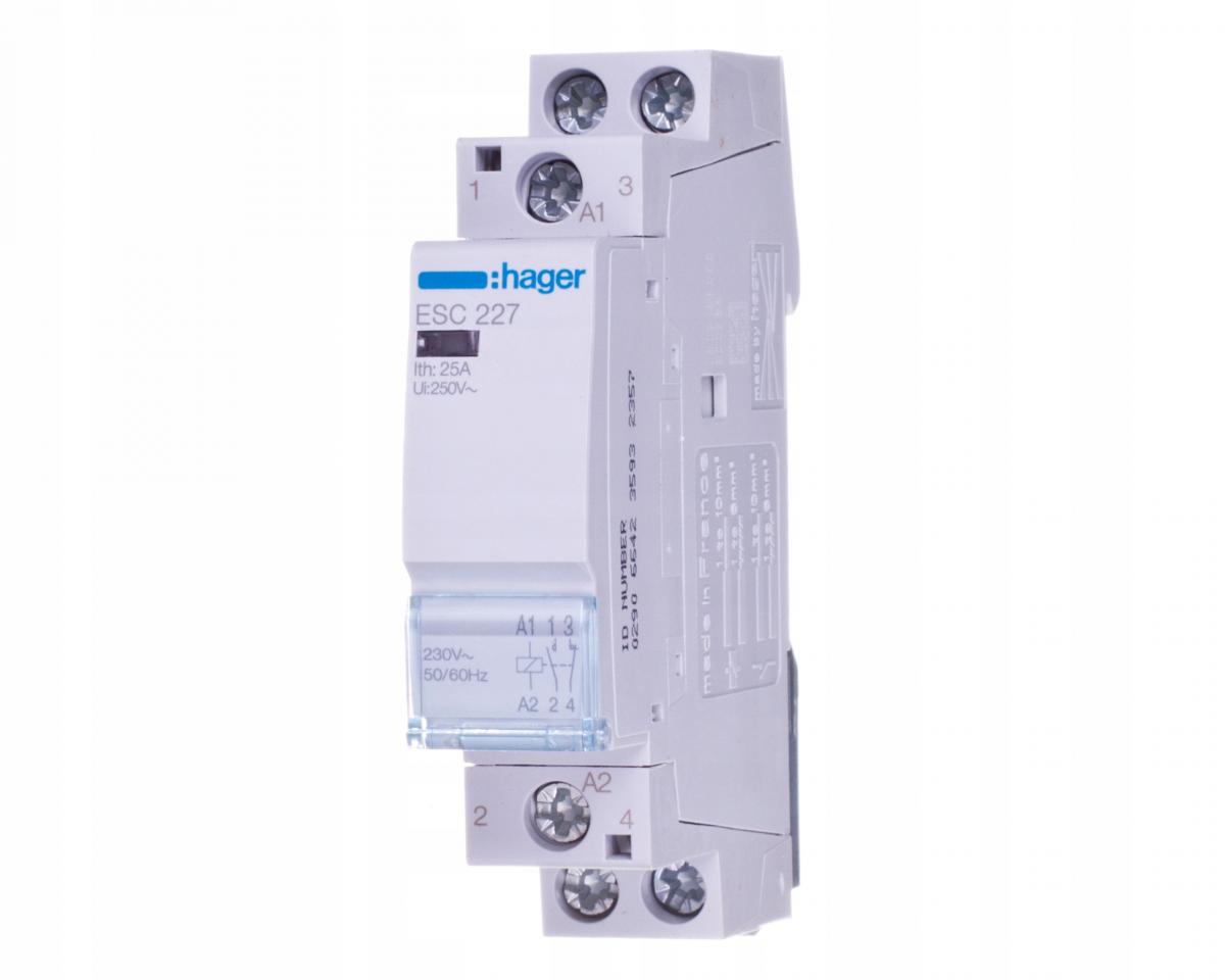 HAGER Stycznik 1NO+1NC 25A 230V AC