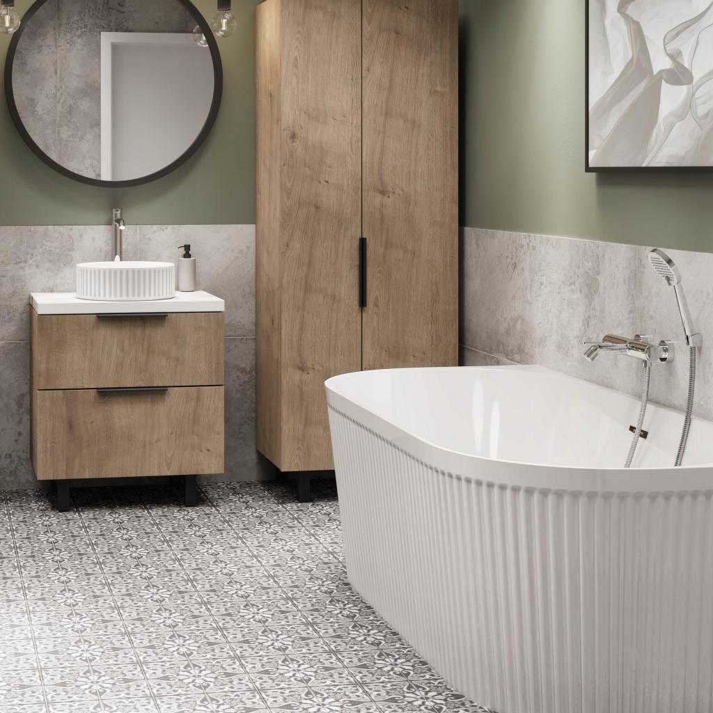 INVENA BATERIA UMYWALKOWA WYSOKA KALITEA INVENA TREND CHROM